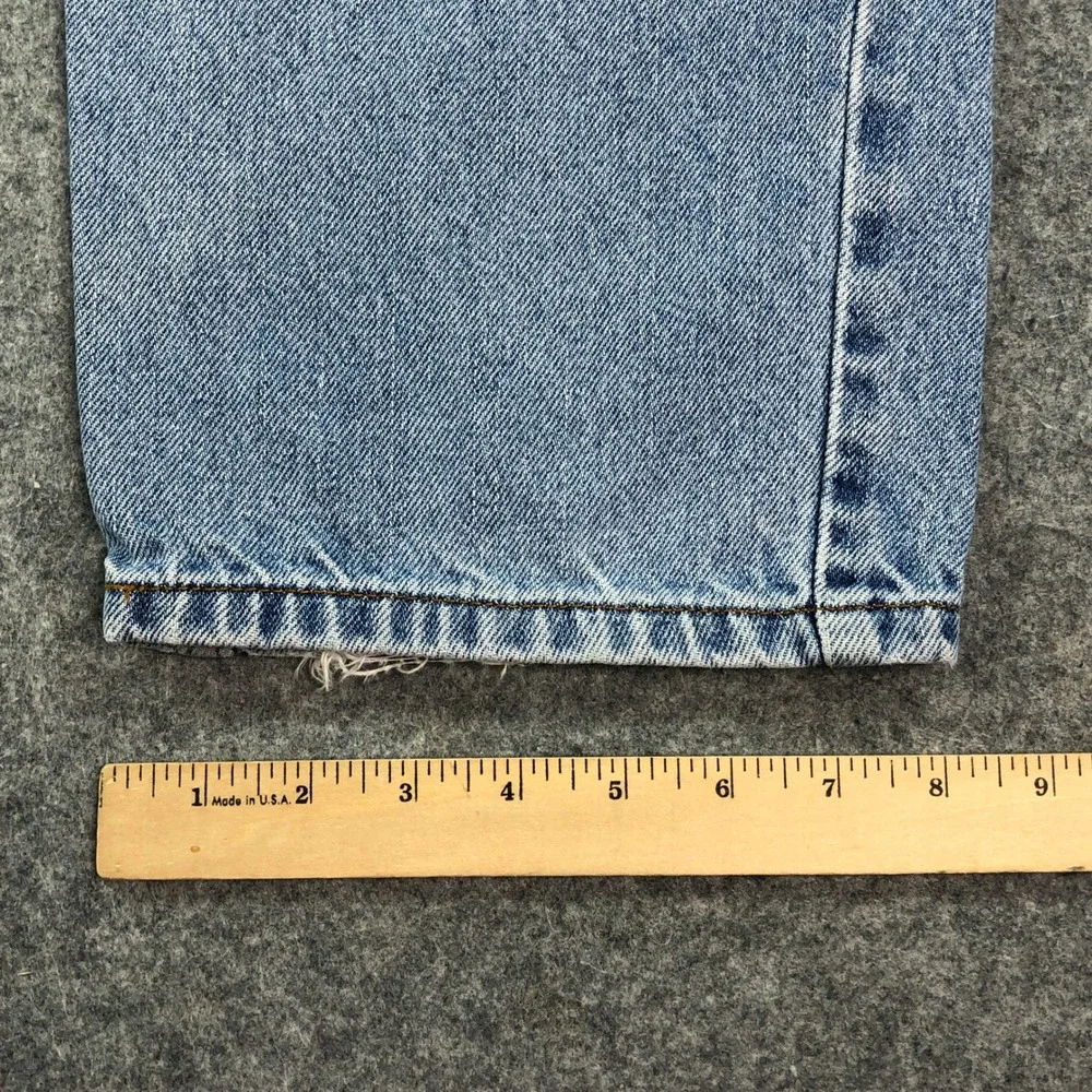 Levi's 550 Vintage Mens Jeans 36x30 Relaxed Fit Tapered Leg Light Wash Denim
